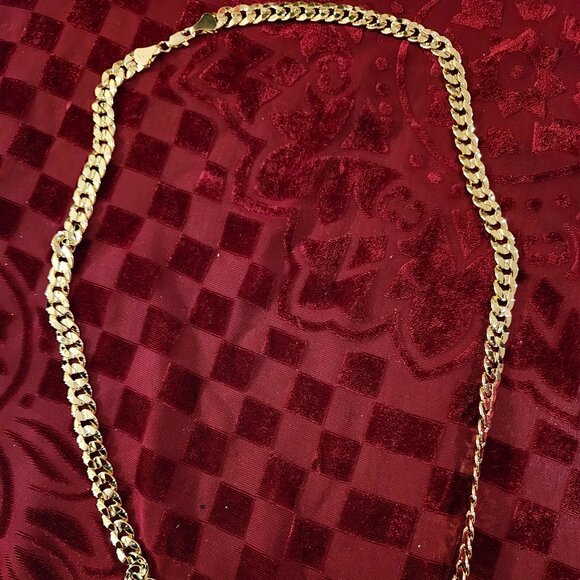 Solid Gold plated 14K Italy chain. - Picture 1 of 2